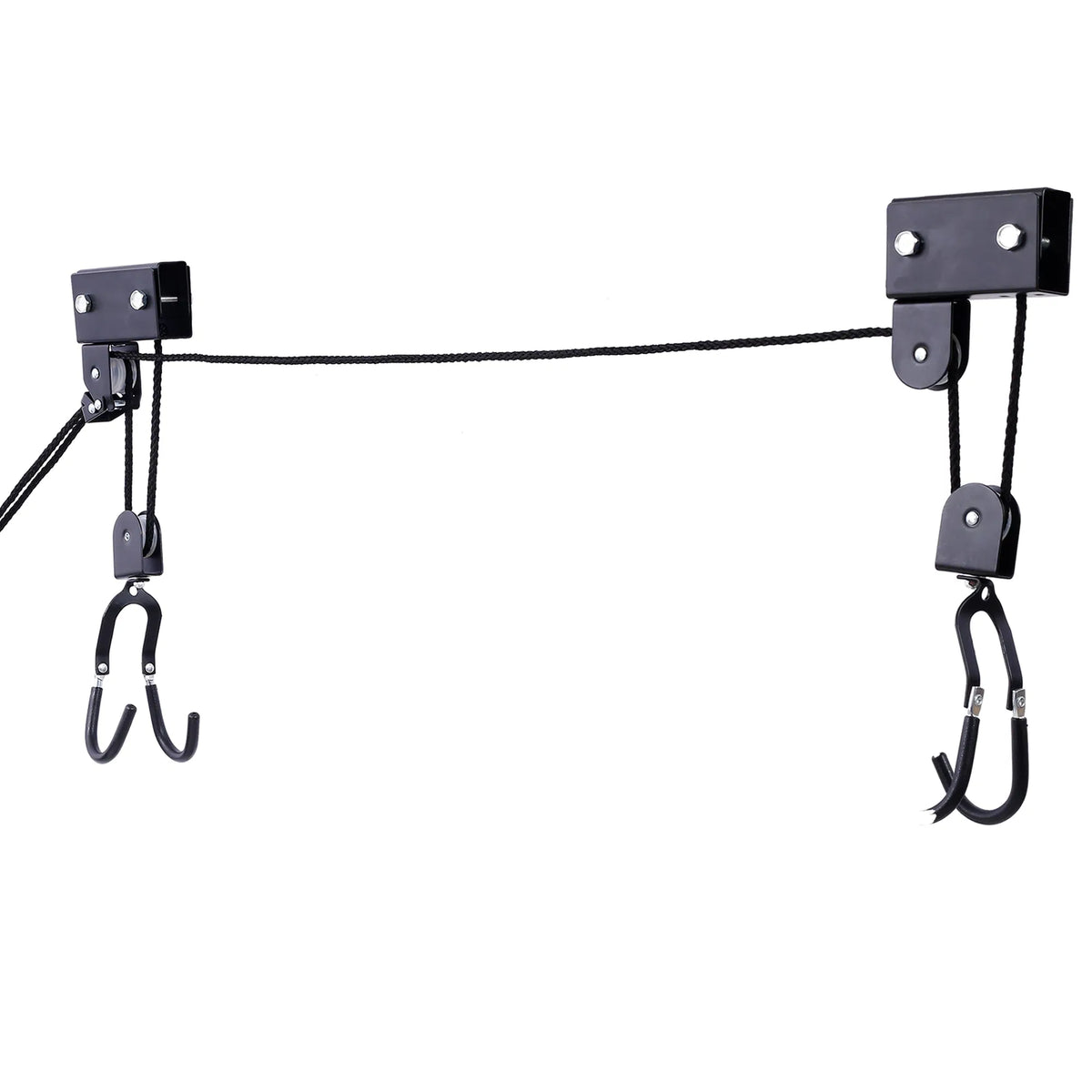 kayak hoist quality garage storage in use lifestyle
