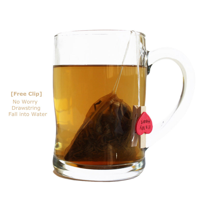 200 PCS Tea Filter Bags Disposable Tea Infuser Drawstring Loose Leaf Tea With - Image 2