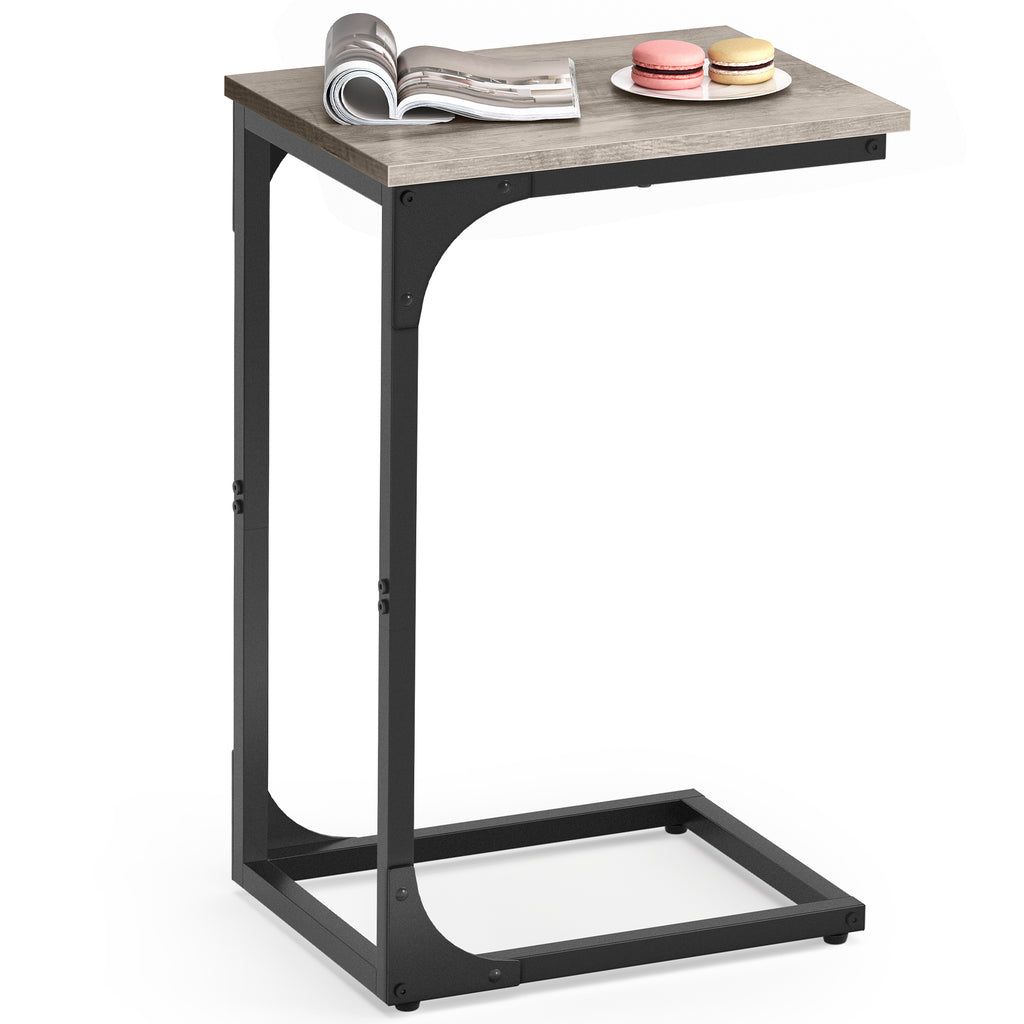 VASAGLE C Shaped End Table Small Sofa Side Table With Metal Frame - Image 4