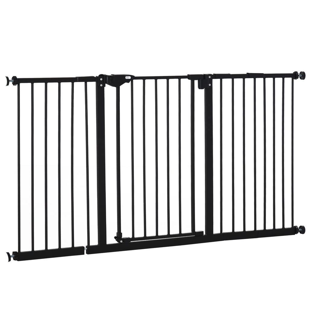 Pet Gate with Door Dog Gate and Barrier Indoor for Stairs Includes 7" 8" 12" - Image 5