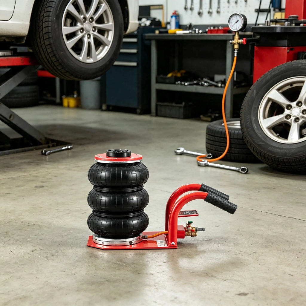 3 Ton/6600 lbs Triple Bag Air Jack with Six Steel Pipes 17.7" Fast Lifting - Image 4