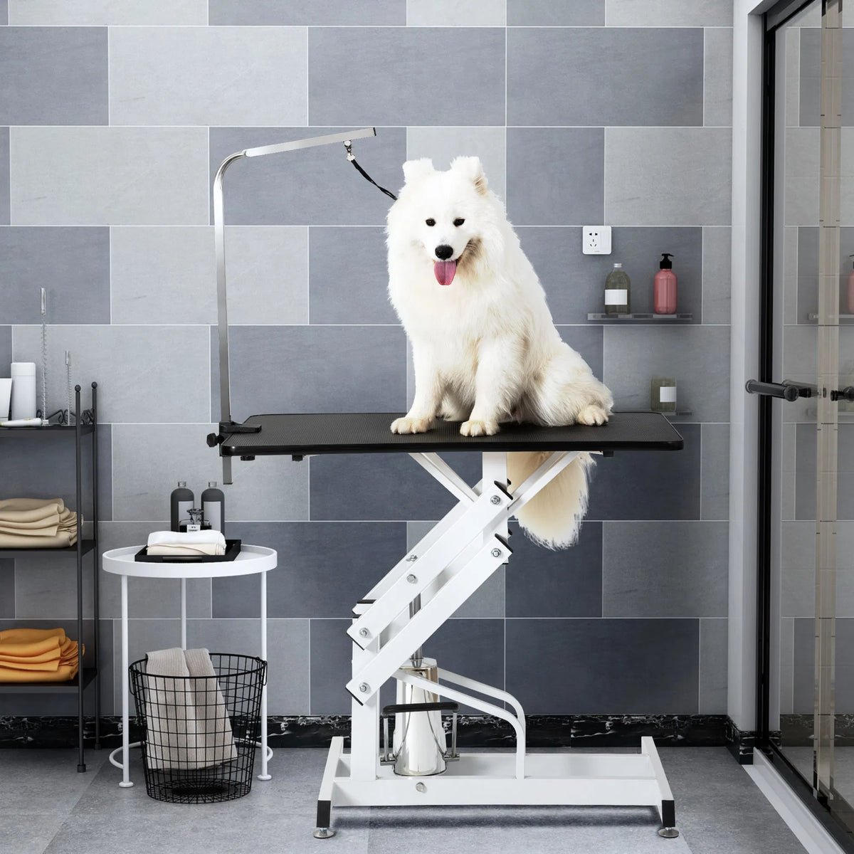 Hydraulic Dog Pet Grooming Table Heavy Duty Big Size Z Lift Pet Grooming Table - Image 5