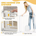 30" 41" Extra Wide Pet Gate Barrier with Small Door 30"H Dog Gate with Safety
