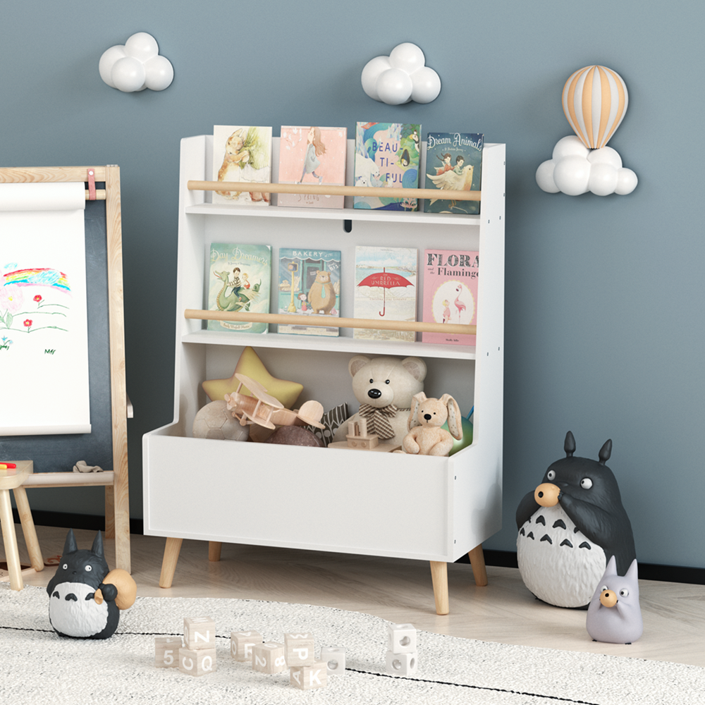 Kids Bookshelf Book And Magazine Rack Book Organizer Storage Cabinet Organizer - Image 5