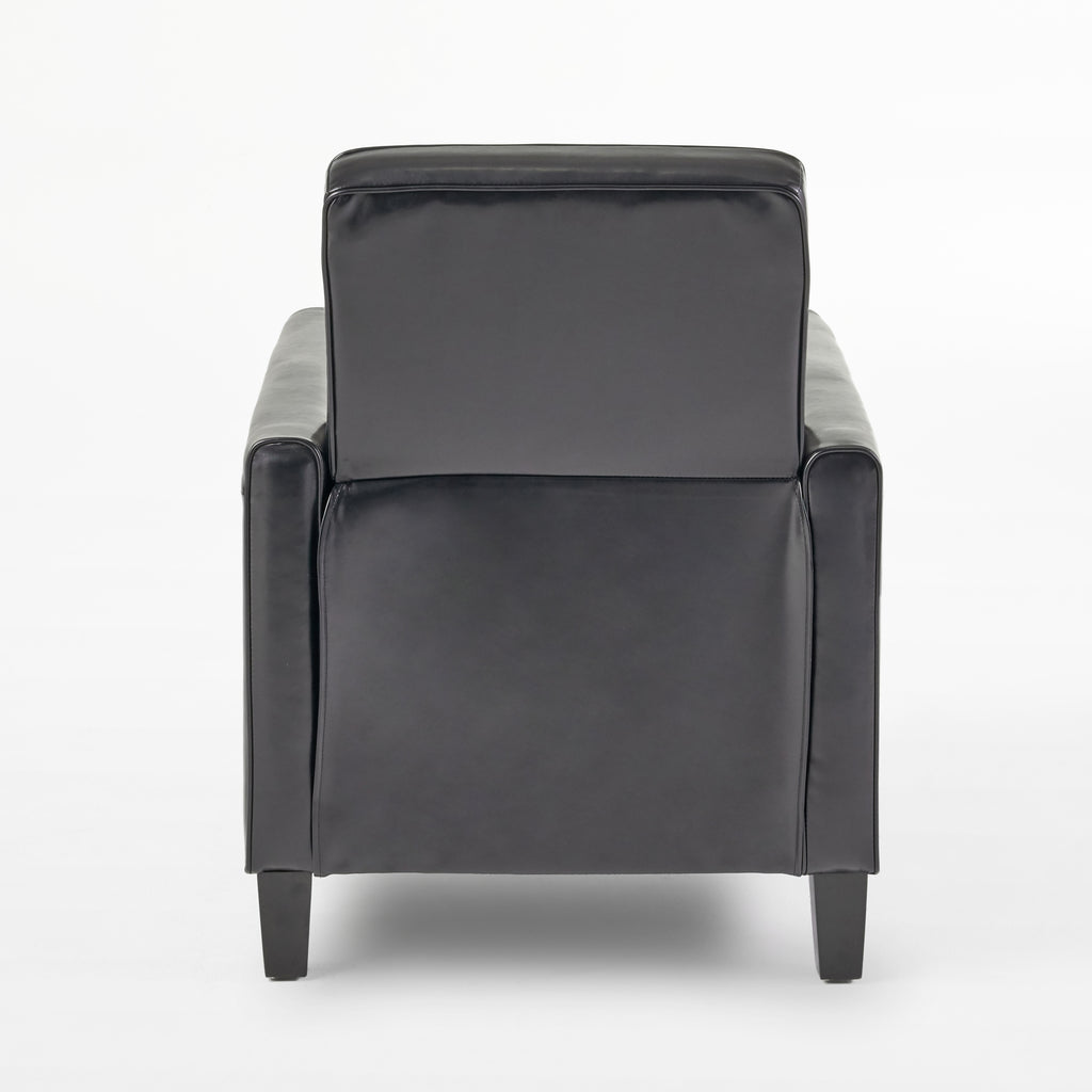 27.5" Push Back Recliner Chair Upholstered Recliner Armchair with Solid Beech - Image 3