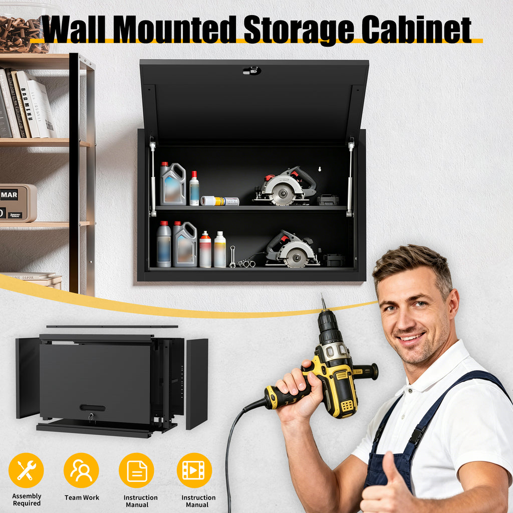heavy duty metal wall mounted packaging and components