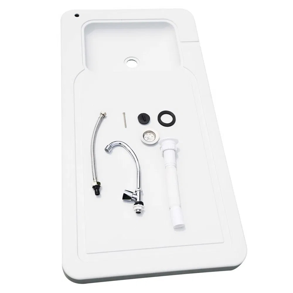 Folding Portable Fish Fillet & Hunting & Cutting Table with Sink Faucet - Image 5