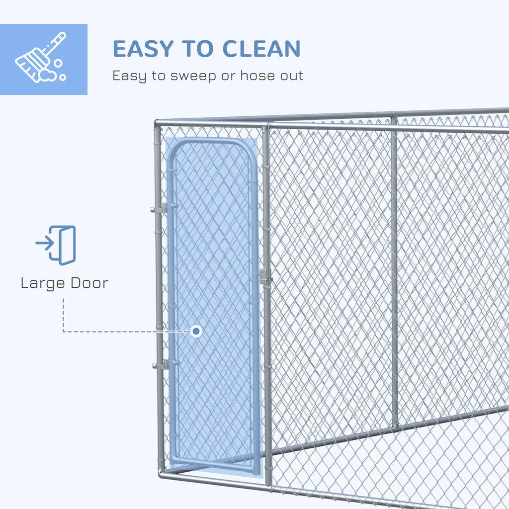 99 Sq. Ft. Dog Playpen Outdoor with Galvanized Steel Frame for Small and - Image 5