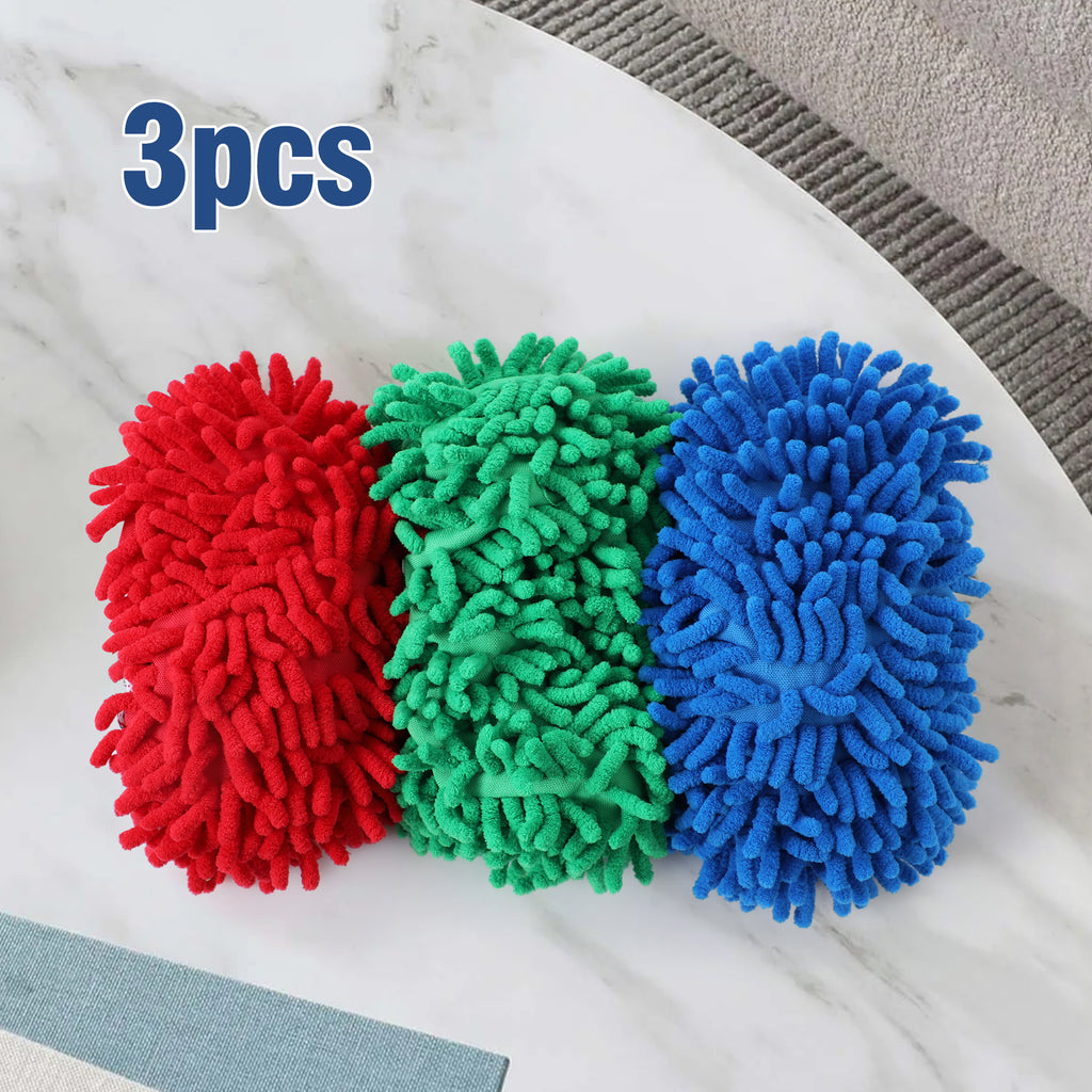 Microfiber Mop Slippers For Floor Cleaning Machine Washable And Reusable - Image 3