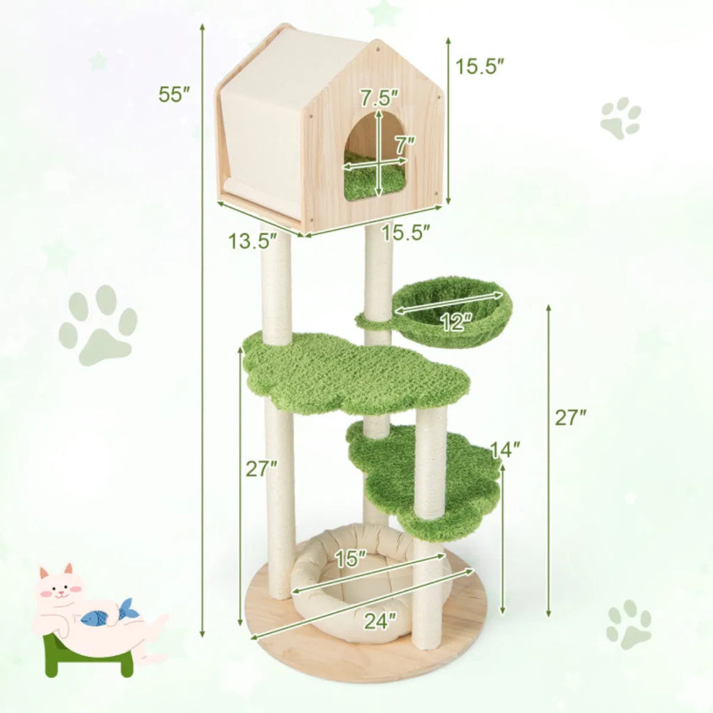 5 story Cat tree Cat Villa - Image 5