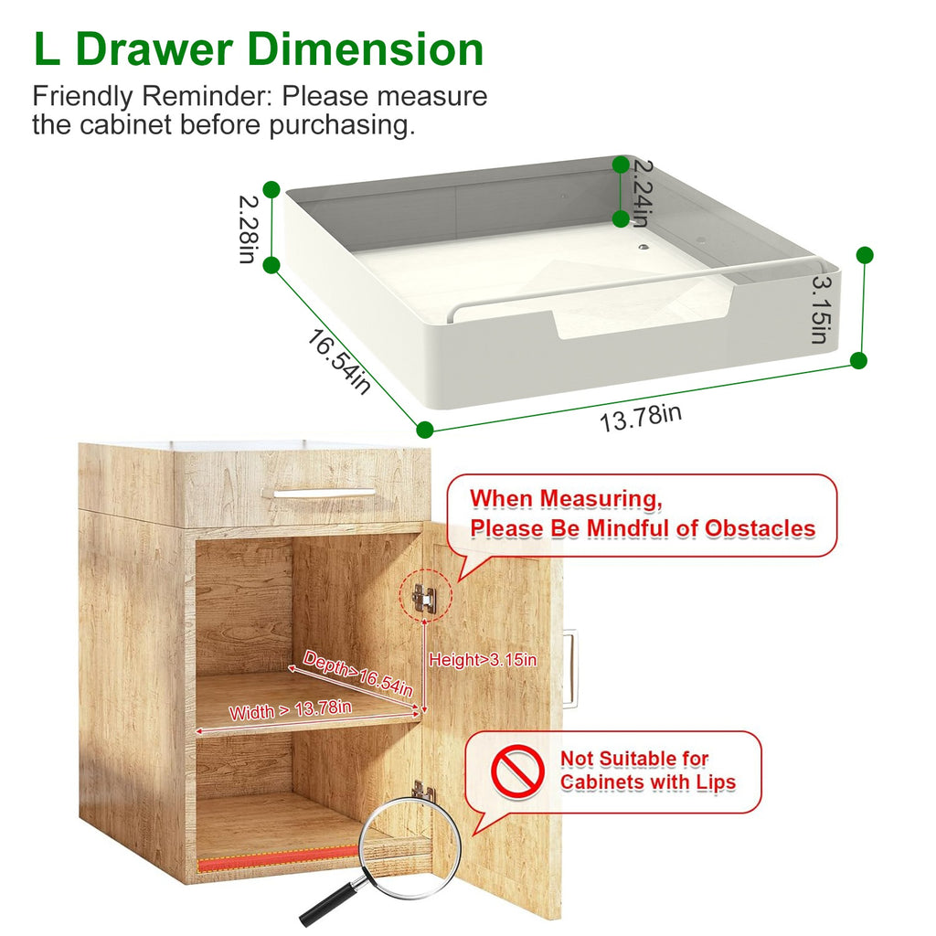 2Pcs Pull Out Cabinet Organizers Sliding Shelf Spice Rack Carbon Steel Roll Out - Image 4