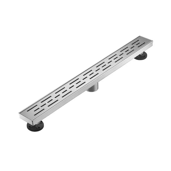 30 Inch Linear Shower Drain with Removable Brick Patterned Grate Cover 304 - Image 2