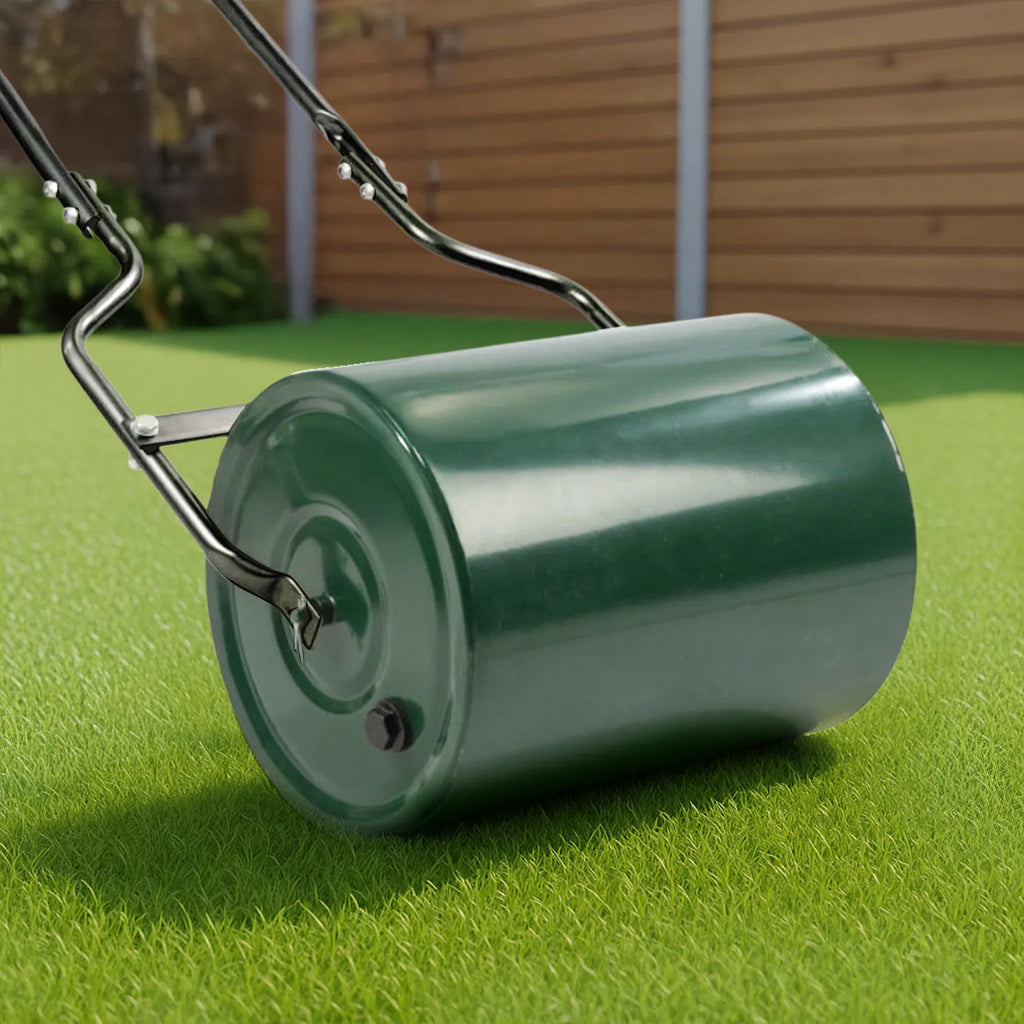 16in Heavy Duty Steel Lawn Roller Garden Roller Can Be Filled with Water or - Image 3