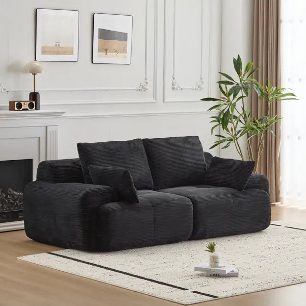 Modern Memory Foam Compressed Sofa 2 Seater Large Sectional Couches for Living