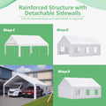 20x20 FT Event Shelter with Detachable Sides and Carport Capability Equipped