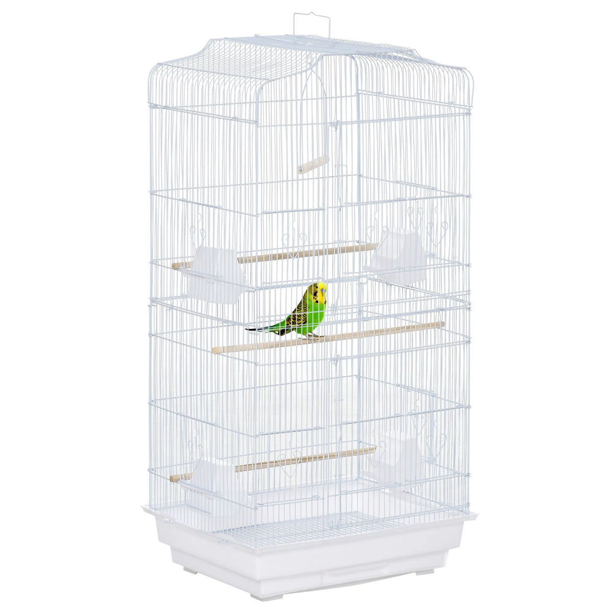 36" Bird Cage Macaw Play House Cockatoo Parrot Finch Flight Cage 2 Doors - Image 3