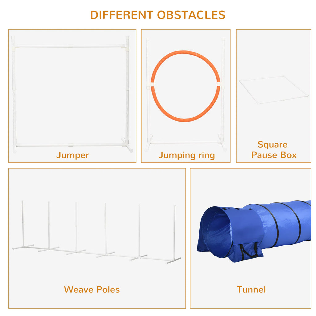 5Pcs Dog Agility Training Equipment with 8.7KG Net Weight Pet Agility Set with - Image 4