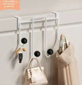 no-drill over-the-door hook rack