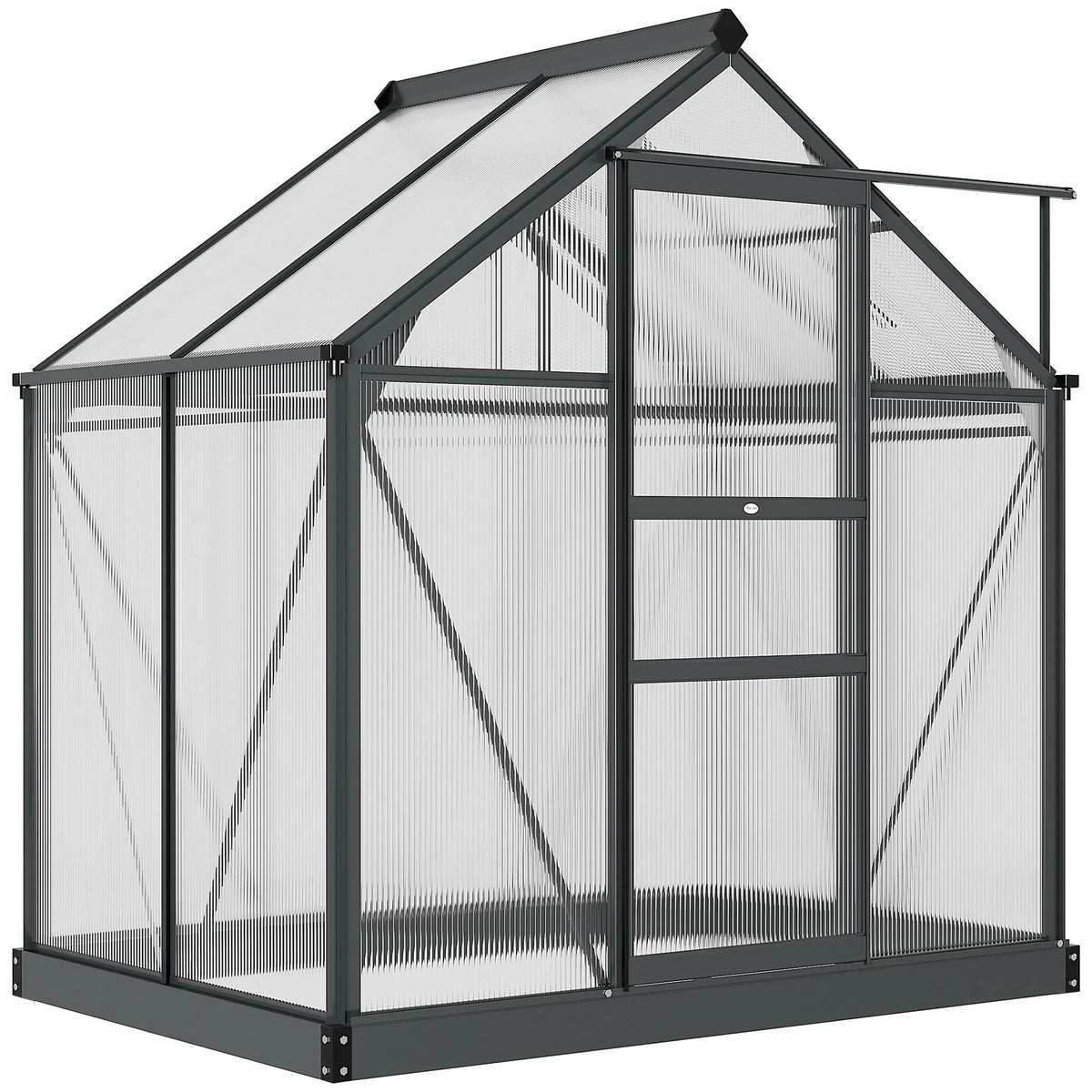 Greenhouse Garden Green House Outdoor Greenhouse Kit PC Board with Sliding - Image 5