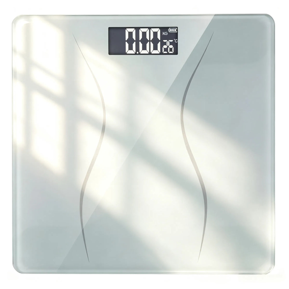 Slim Waist Pattern Personal Scale White - Image 5