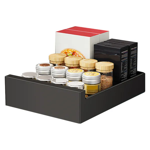 Pull Out Cabinet Organizer Carbon Steel Slide Out Drawer Storage Smooth Quiet - Image 4