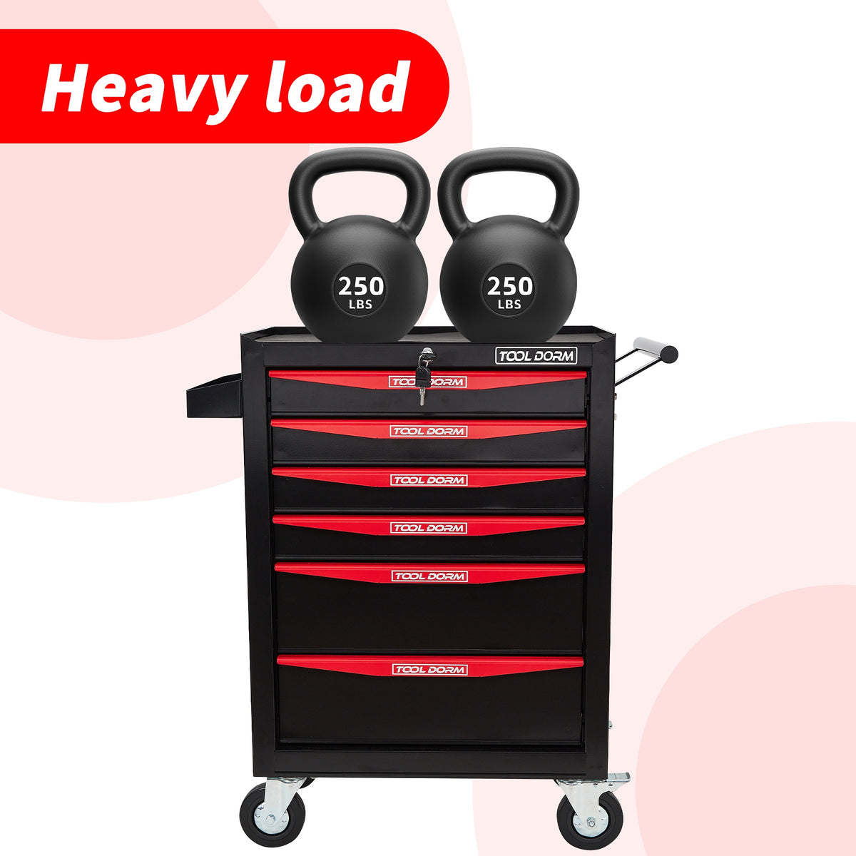 Tool Cabinet 21inch With Wheel And Drawers - Image 5