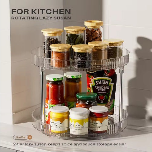 double layer turntable rotating spice product angle 6