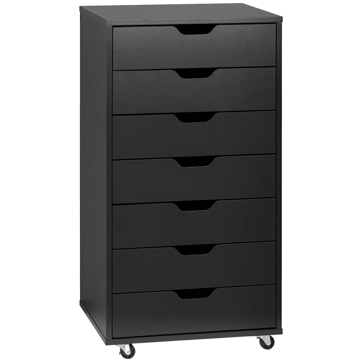 7 drawer Vertical File Cabinet for Home Office Storage Cabinet with Wheels - Image 3