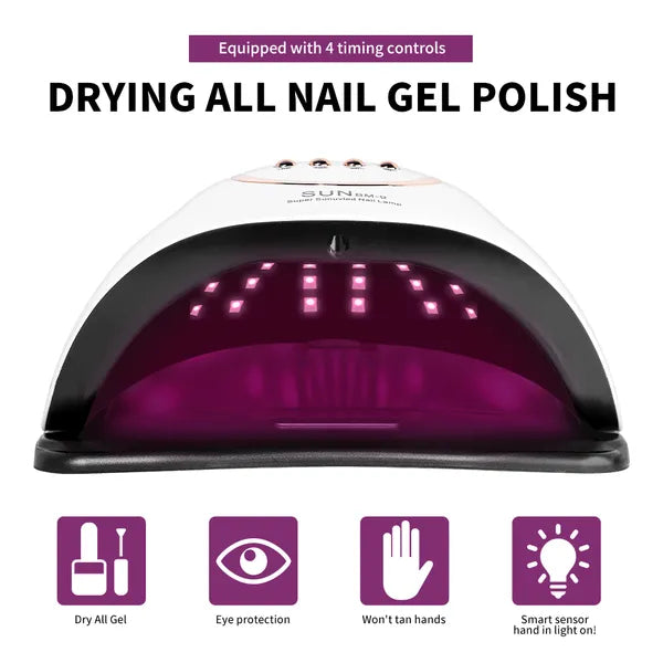 UV LED Nail Lamp 280W Nail Curing Lamps For Gel Polish With Automatic Sensor 4 - Image 2