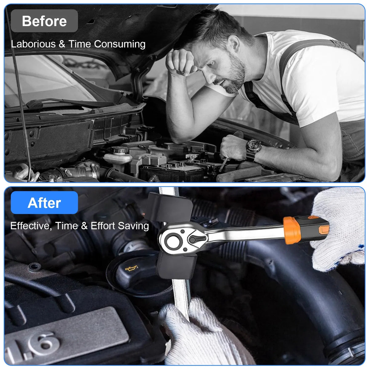 Universal Wrench Extender For 1/2Inch Drive 21MM Hex Drive Wrench Extension - Image 5