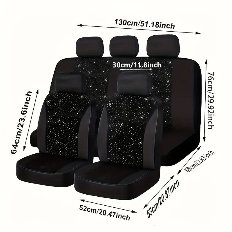 5 Seat Car Seat Cover Classic And Timeless Design Thin 2mm Thickness - Image 5