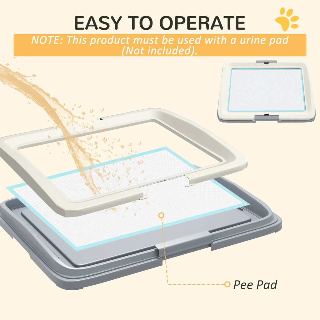 25" x 19" Pee Pad Holder Dog Potty Tray for Indoor Outdoor Easy to Clean Dog - Image 4