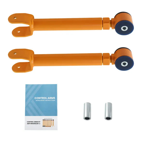 Front Upper Adjustable Control Arms Set 0 8'' Lift for 1997 06 Jeep Wrangler TJ - Image 5