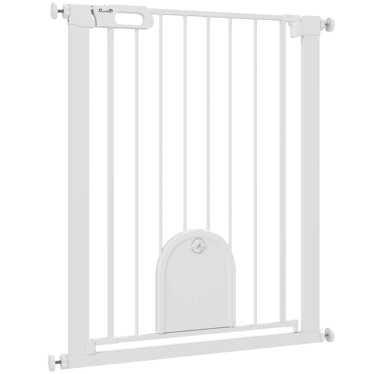 30" 32" Extra Wide Pet Gate Barrier with Small Door 35"H Dog Gate with Safety - Image 4