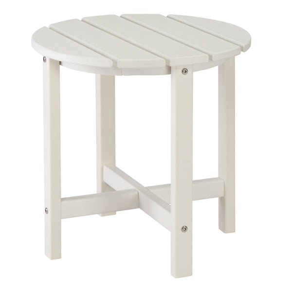 White Round HDPE Side Table