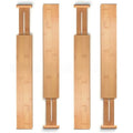 bamboo and wood kitchen drawer divider