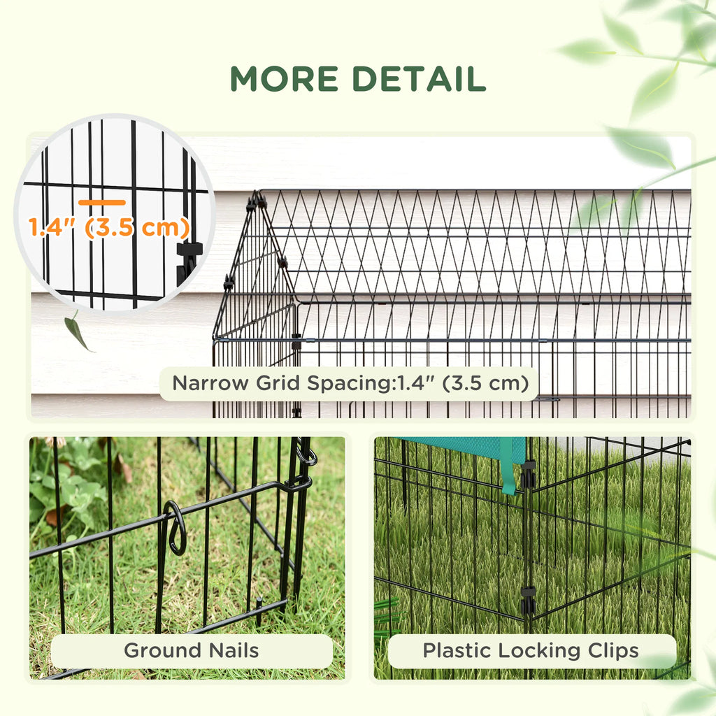 87" Small Animal Cage with Roof Indoor/Outdoor Use for Chicken Rabbits - Image 4