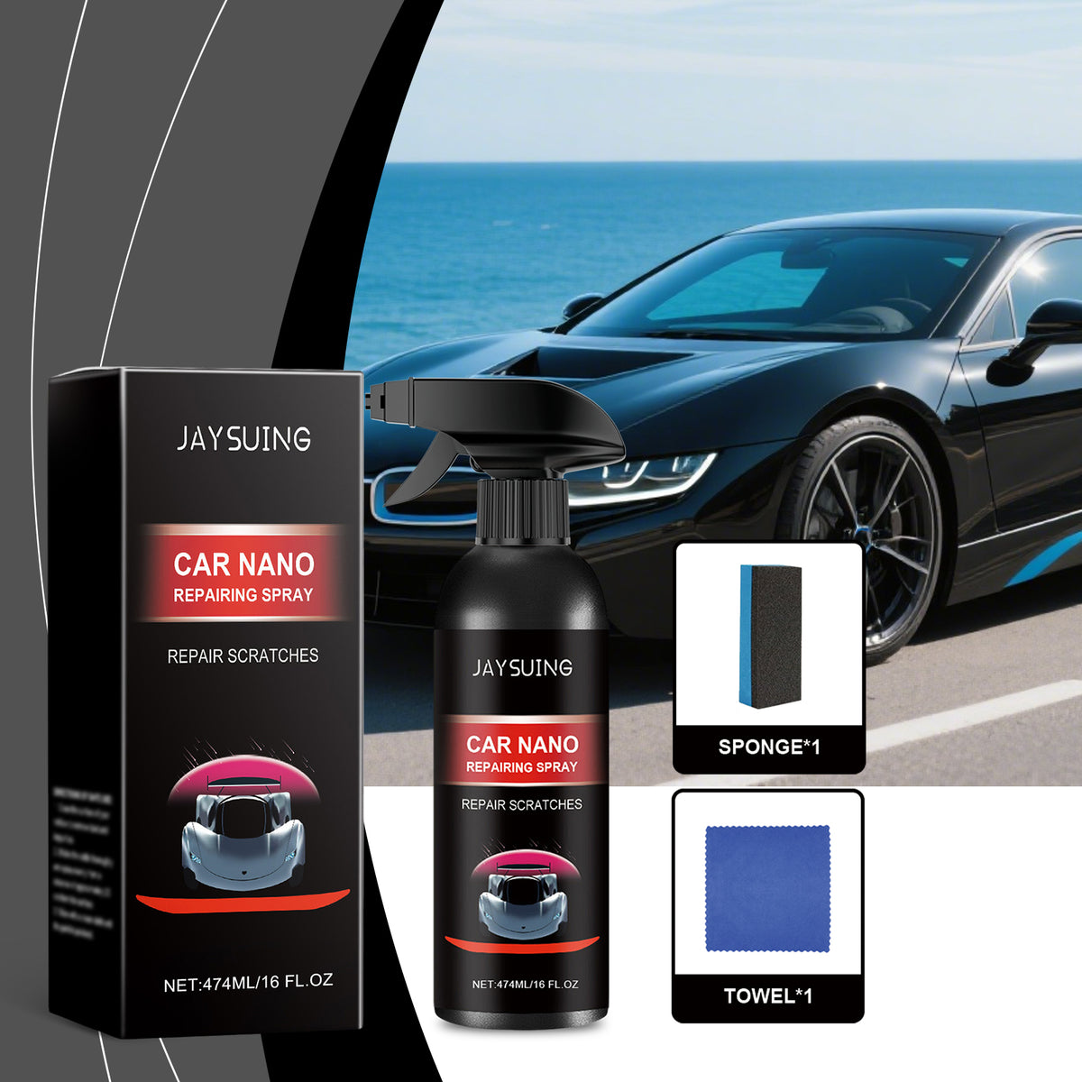 Car Coating Spray Dust Proof Decontamination Polish Gloss Sealant - Image 4
