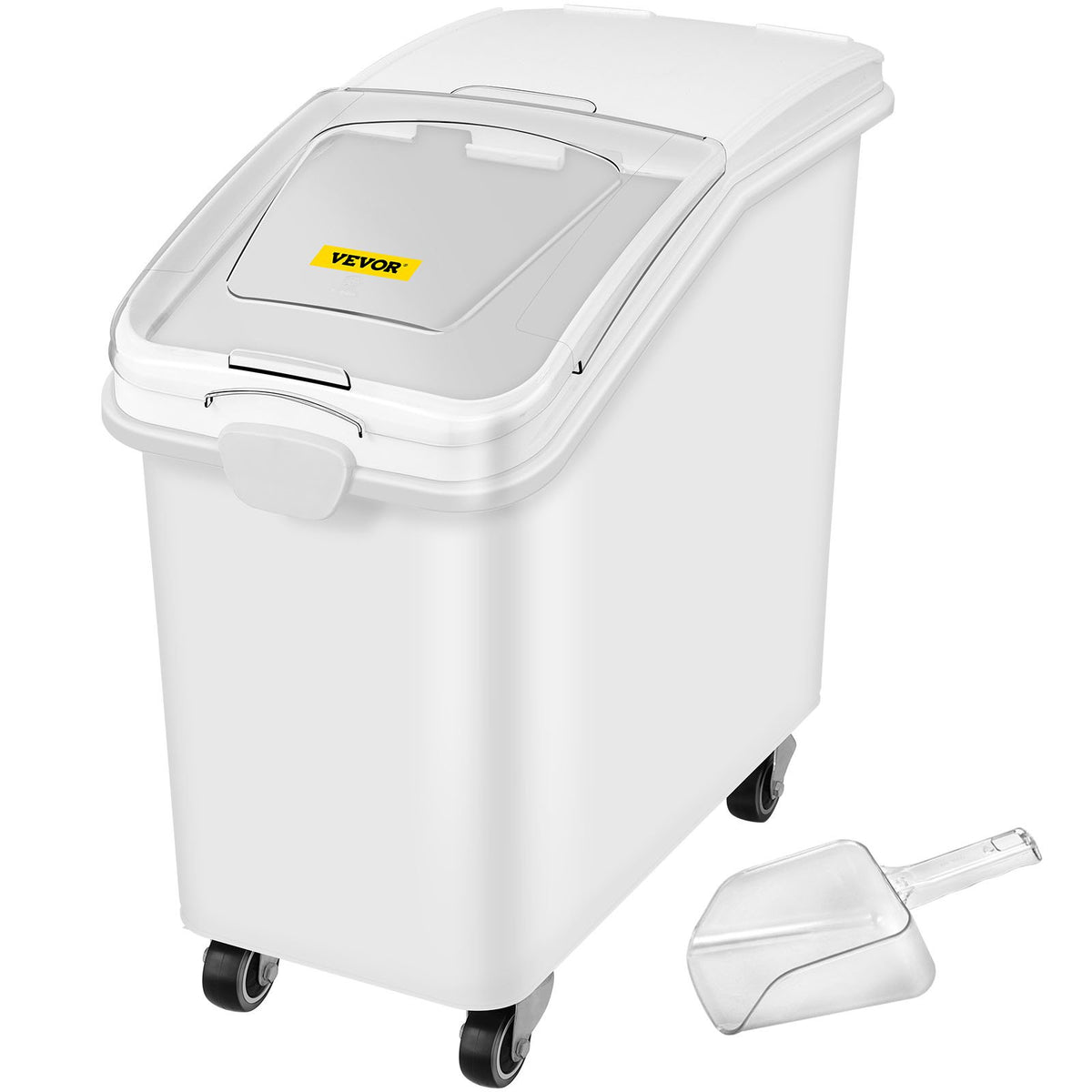 27 Gallon Ingredient Storage Bin 500 Cup With Scoop And Sliding Lid