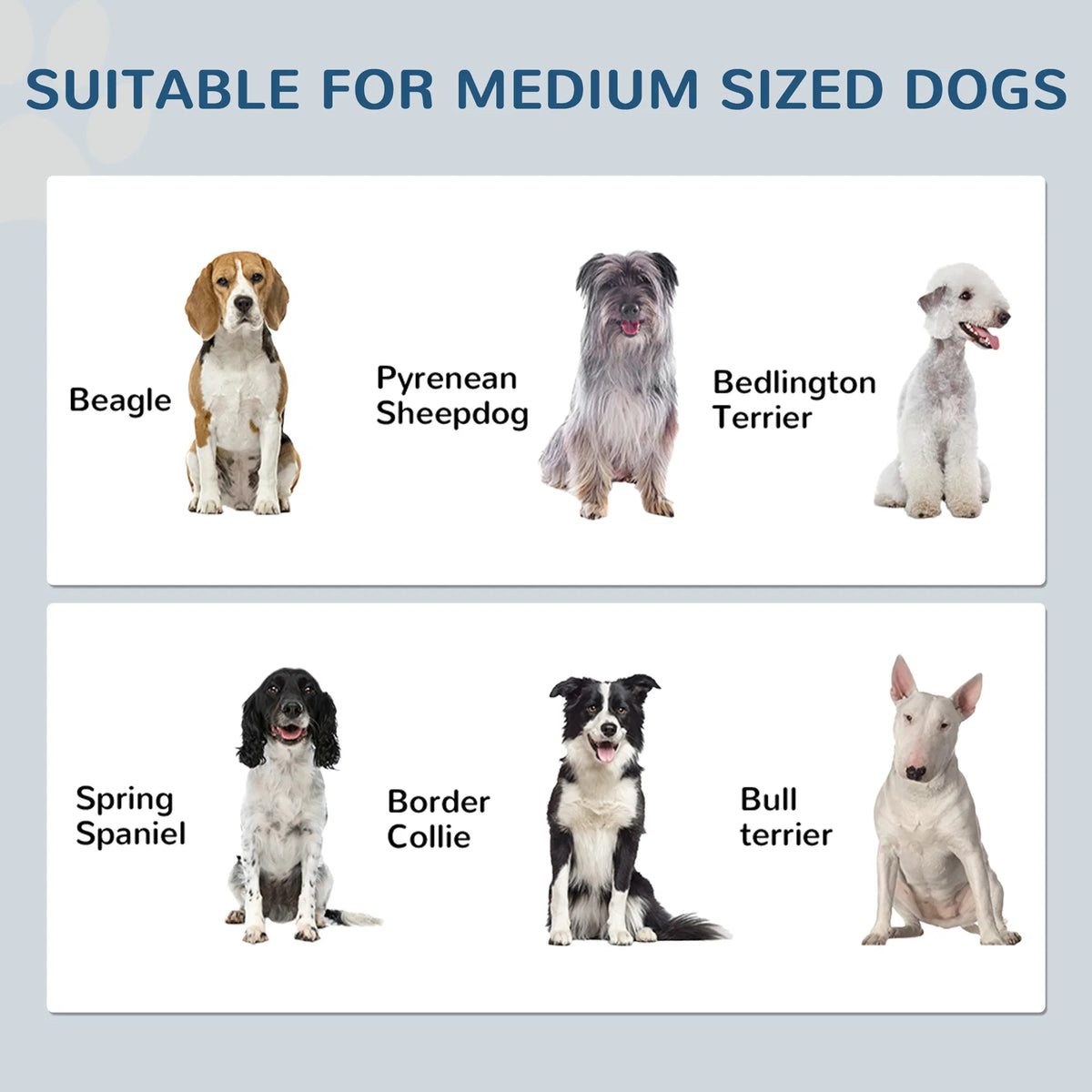 Pet Food Storage Container Dog Feeding Station w/ Adjustable Panel Hooks for - Image 5