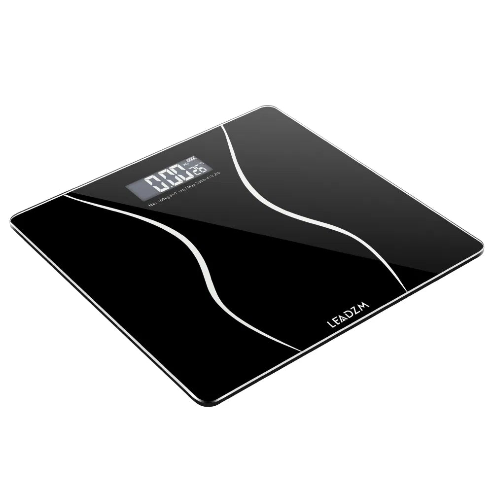 LEADZM 180Kg Slim Waist Pattern Personal Scale Black
