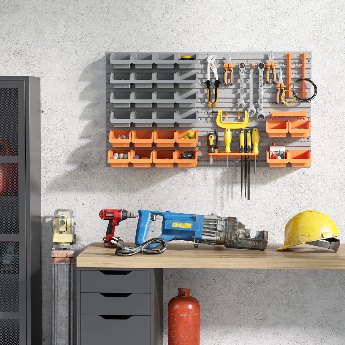 44 pcs wall mounted pegboard main view
