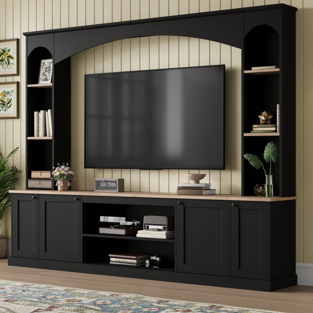 91-Inch Arched Entertainment Center