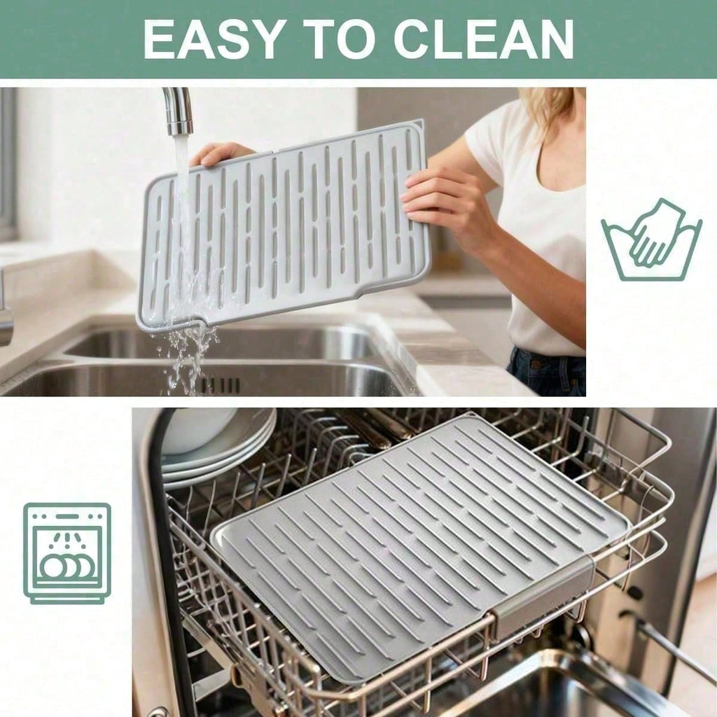 large silicone dish drying mat