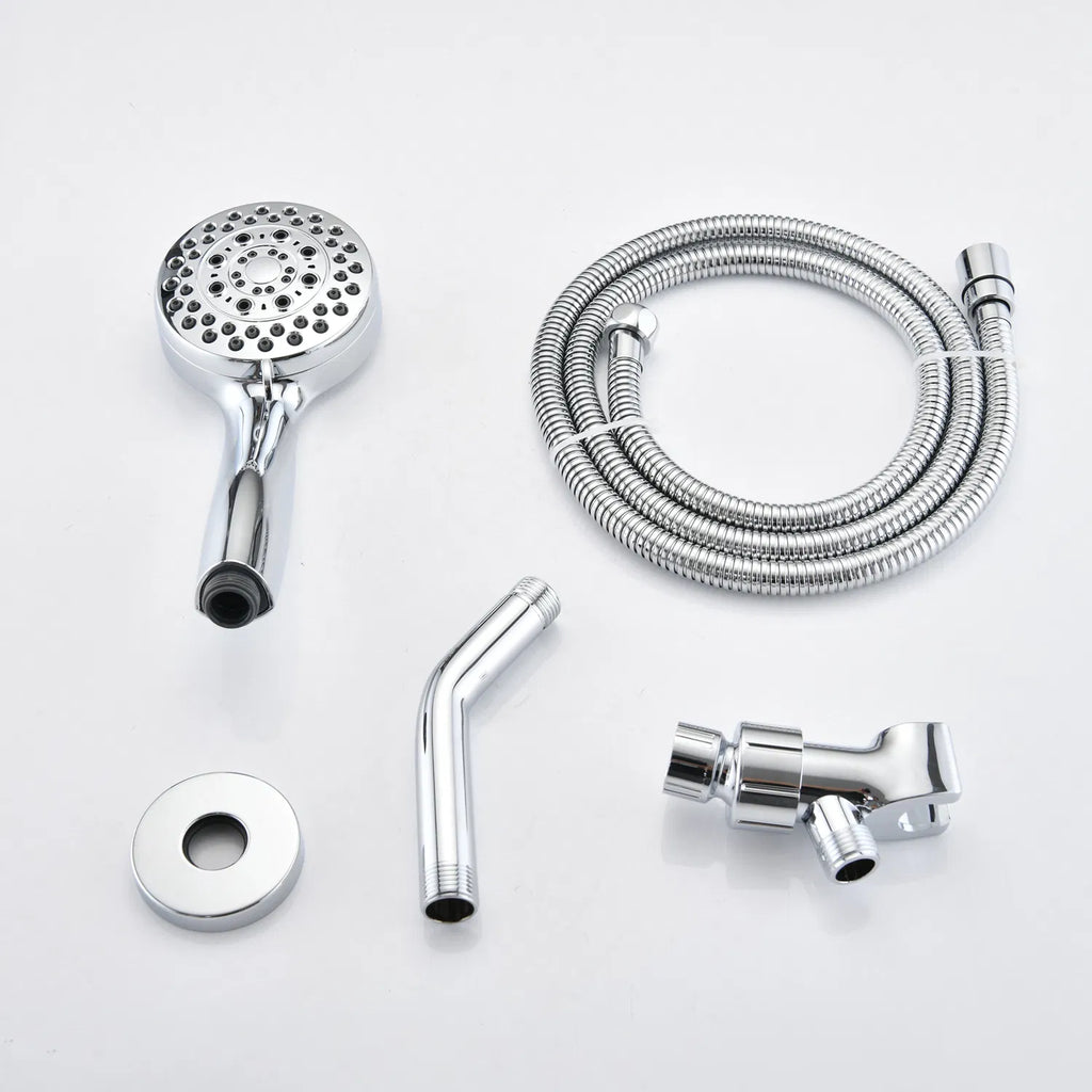 Handheld Shower Head with Hose High Pressure Shower Heads Chrome - Image 4