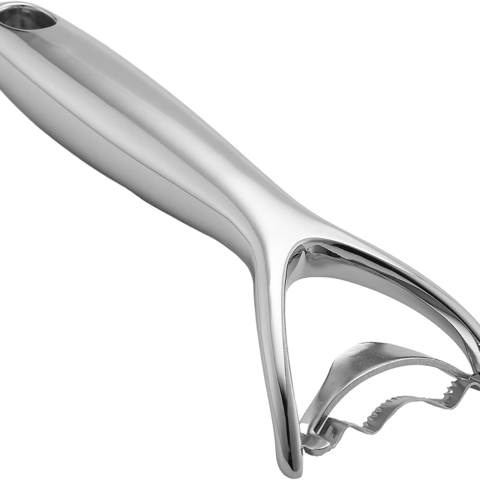 Heavy Duty Chrome Plated Zinc Corn Peeler Ergonomic Corn On The Cob Kernel - Image 3