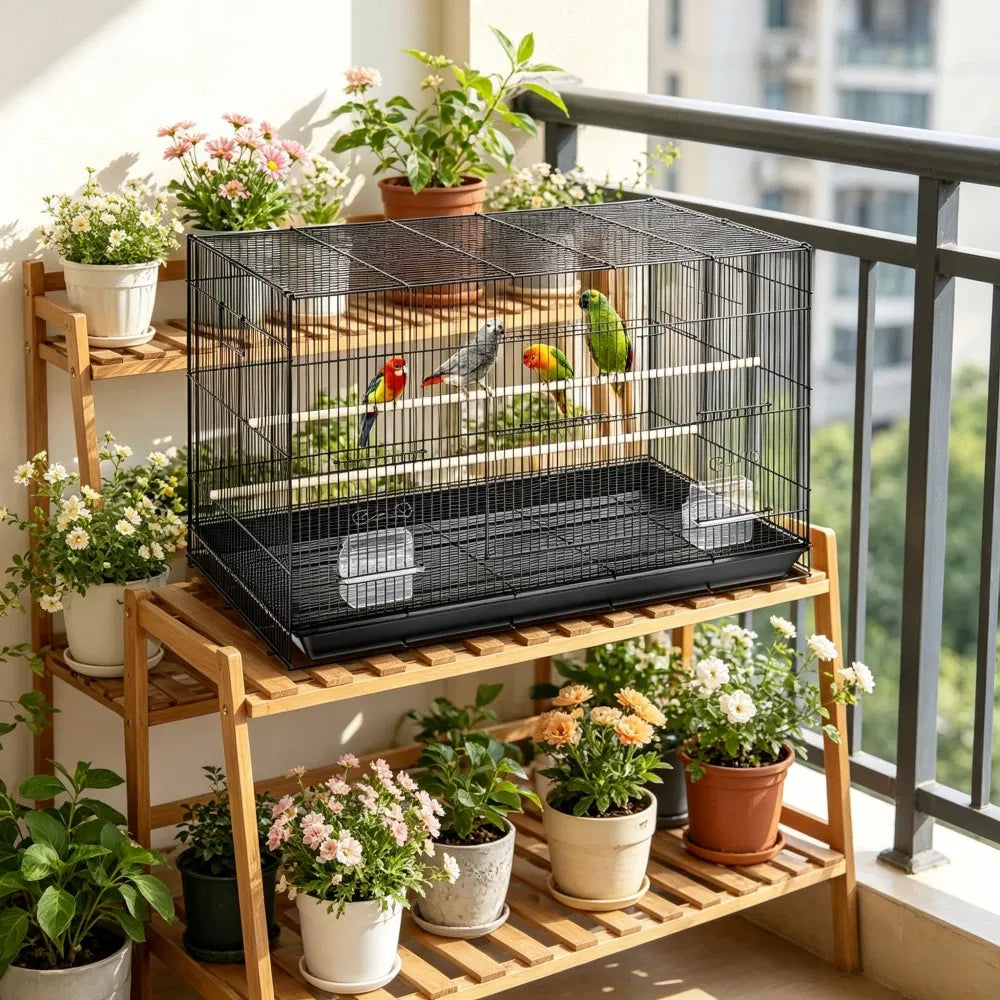 Bird Cage with Easy to Clean - Image 2
