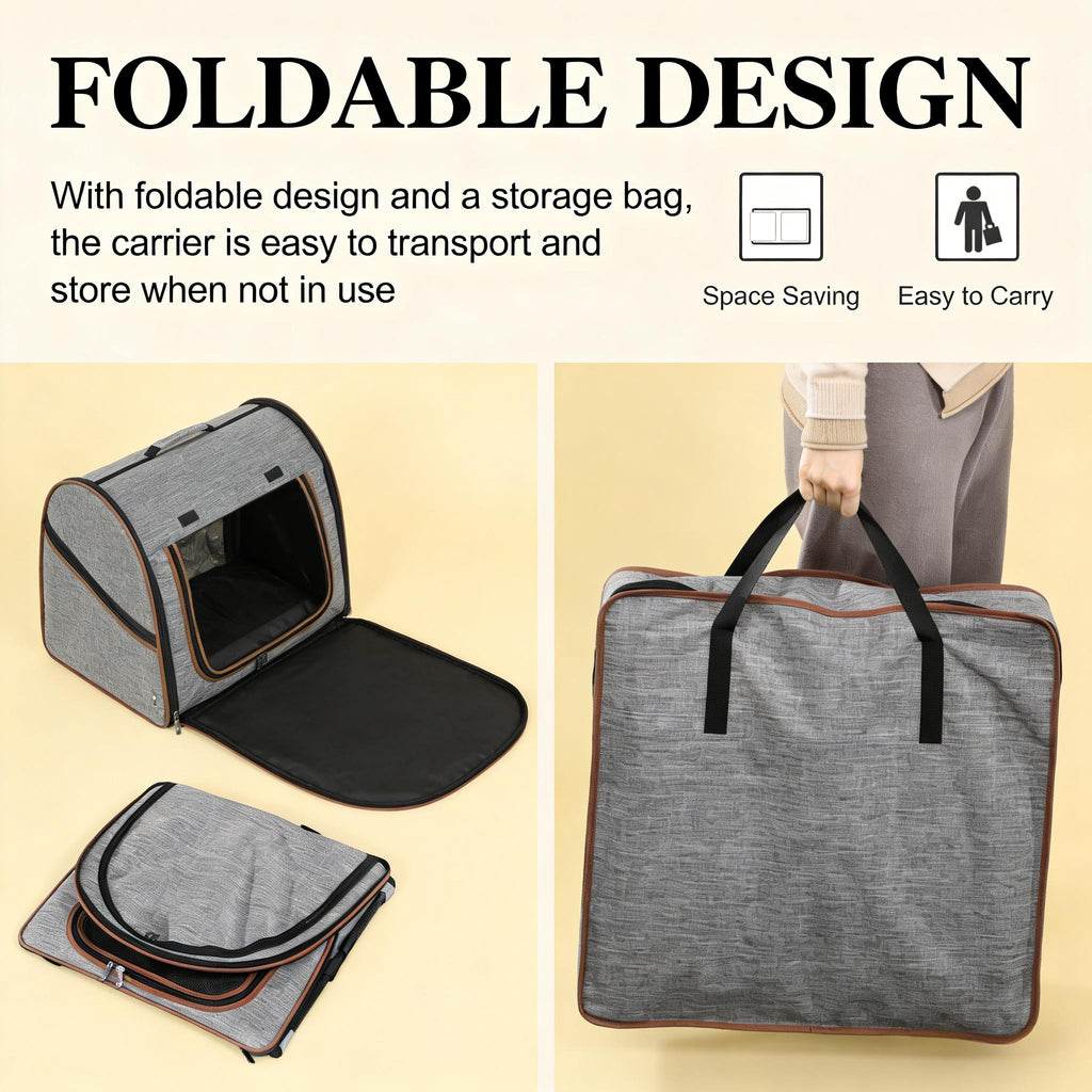 Travel Pet Crate Portable Soft Sided Cat Carrier Bag - Image 3