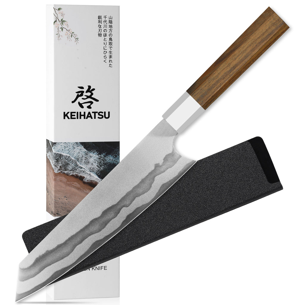 Keihatsu Japanese Gyuto Chef Knife 8 Inch Kiritsuke Knife Professional Kitchen