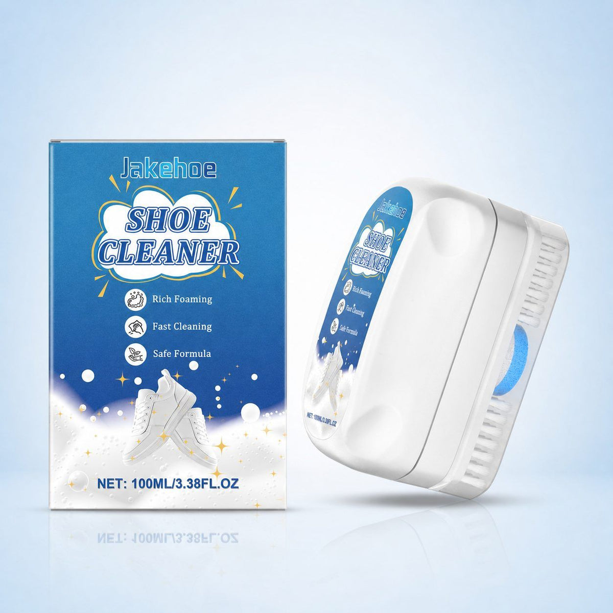 JAKEHOE Shoe Cleaner with Built In Brush 100 ml - Image 2